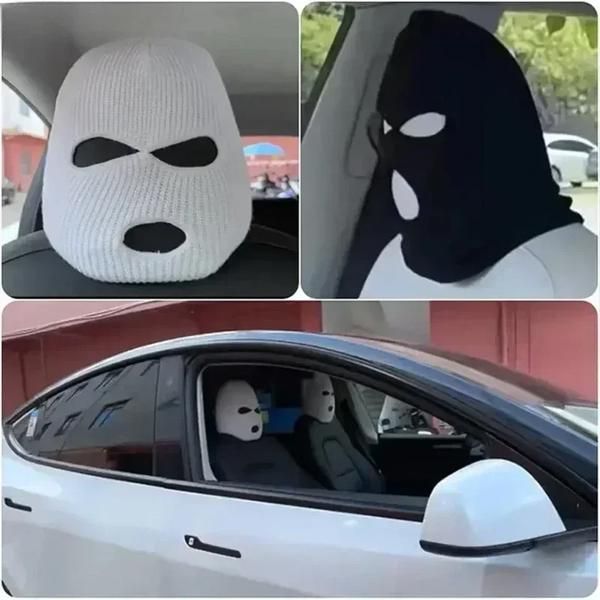 UV Protection Mask Car Funny Seat Hood Syrian Little Black Face Kinney 3 Hole Mask Tactical