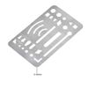 sourcing map Erasing Shield 27 Patterns Stainless Steel for Mechanical Drawing Engineering Design 3pcs