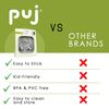 Peel 'n Stick Adhesive Hooks (Grey 3-pack) by Puj