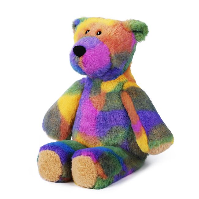 Plush Toy Doll Soft Stuff Animal Kids Children Pillow Gift for Christmas and Valentine (Rainbow Bear)