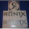 2 RONIX SILVER PARKS LOGO STICKER WAKEBOARD With FREE R DECAL