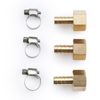 U.S. Solid 3pcs Brass Hose Fitting Pipe Adapter 3/8" Barb To 3/8" NPT Female