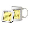SM072 Bristol Stool Chart Novelty Funny - Mug & Matching Coaster Set