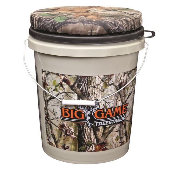 BIG GAME Treestands Spin-Top Bucket, Black