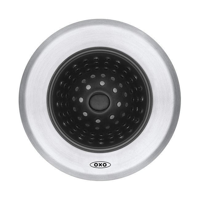 OXO Good Grips Silicone Sink Strainer, Black & Good Grips Silicone Sink  Strainer, Black 