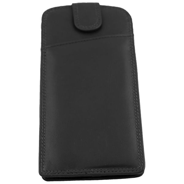 Genuine Soft Leather Glasses Case 1051 Colour: Black