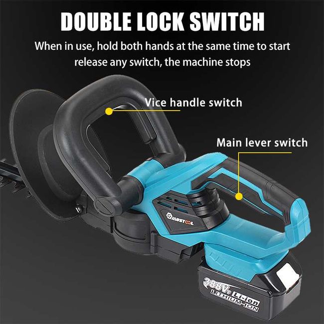 Cordless Hedge Trimmer Electric Hedge Trimmer Battery Pruner Trimmer for  Grass Electric Scissors for Makita 18v Garden Tool