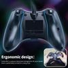 OSTENT Wired USB Controller Gamepad Joystick for Microsoft Xbox 360 Console Windows PC Laptop Computer Video Game Color Black