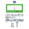 sourcing map 50Pcs Multi-Grip Rivet Jack Nut, M6-1.0x18.2 Carbon Steel Thread Screws
