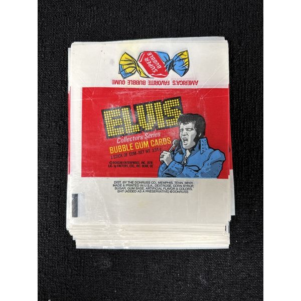 1978 Bowcar Bubble Gum Elvis Wax Wrappers Only (10)