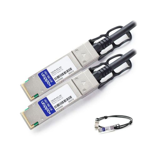 Addon 720199-B21-AO 40GBase-CU Direct Attach Cable - QSFP+ to QSFP+ - 10 ft - twinaxial - Passive