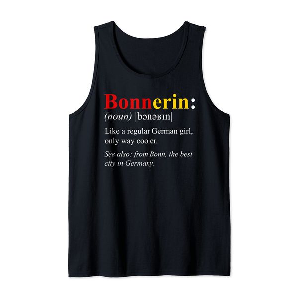 Germany Flag Bonn Design - Bonnerin Definition Tank Top