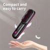 USB Rechargeable Portable Straightener Brush with Temperature Control