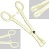 100 Pcs Ear Nose Piercing Needles Body Piercing Needles Mix Size 12G 14G 16G 18G 20G Stainless Steel Piercing Jewelry Kit and 1 Pcs Slotted Locking Pennington Forceps for Kit Supplies (Round Style)