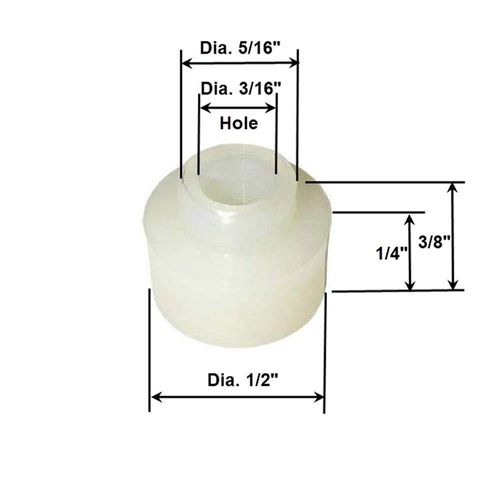 Gordon Glass Shower Door Nylon Pivot Bushing for Framed Pivot Shower Doors | SPB12