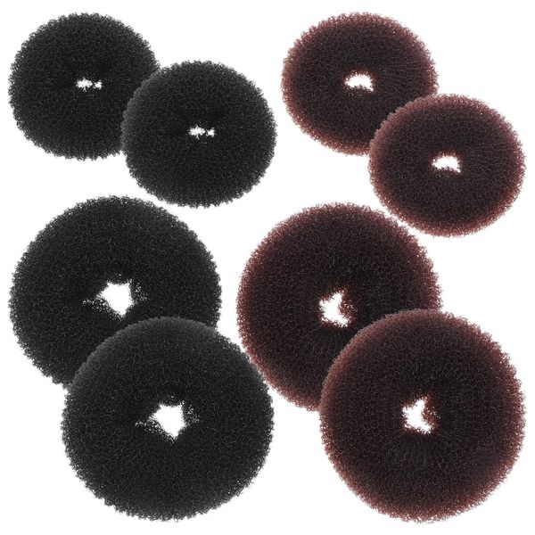 Frcolor 8pcs Bread Maker Hair Donut Donut Bun Hair Maker Easy Bun Maker Bun Hair Bun Holder for Women Bridal Hair Bun Hairstyles