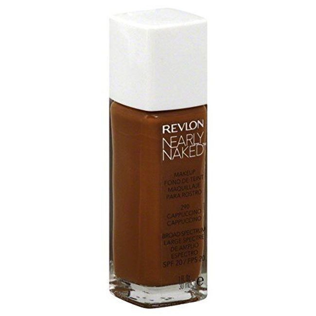 4 Pack Revlon Nearly Naked Liquid Makeup Broad Spectrum SPF 20, #290 Cappuccino