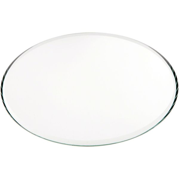 Plymor Round 3mm Beveled Glass Mirror, 5 inch x 5 inch (Pack of 2)