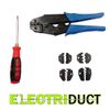 Ratcheting Terminal Crimping Kit with Carrying Case - Electriduct