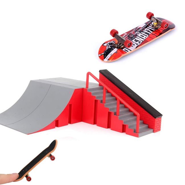 yiteng Skateboard Model, Skateboard Toy, Finger Skate Park, Finger Skate Sports Toy, Lamp Accessory, Perfect for Image Training, Brilliant Show, Birthday Gift (B)