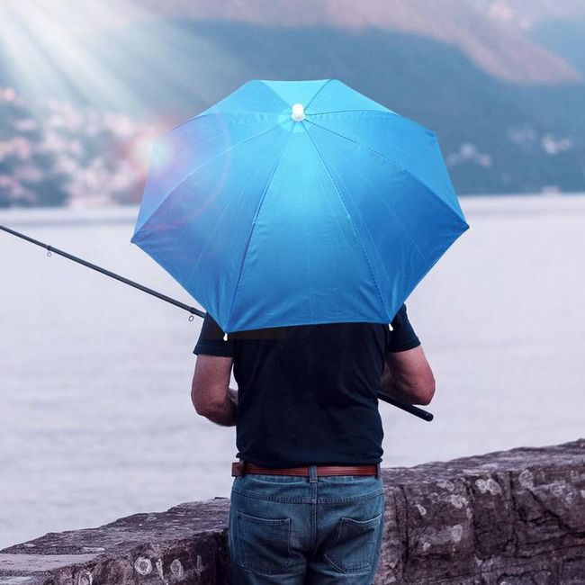 head cap umbrella