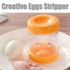 Creative Egg Shell Peeler Tool - Plastic Egg Separator for Effortlessly Removing Eggshells from Hard-Boiled Eggs, Shake & Peel Egg Opener Gadget