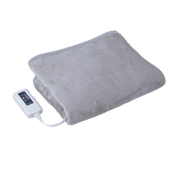 Yamazen YHK-43P(GG) Fluffy Fluffy Electric Throw Blanket (Can be Washed), 47.2 x 23.6 inches (120 x 60 cm), Surface Flannel, Back Poodle Touch Finish, Gurege