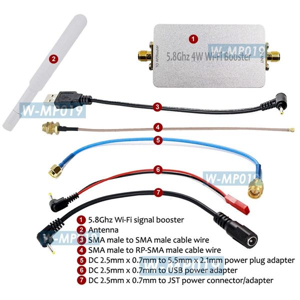 5.8GHz 4W Wi-Fi Signal Booster Range Extender For UAV Drone RC Controller Router