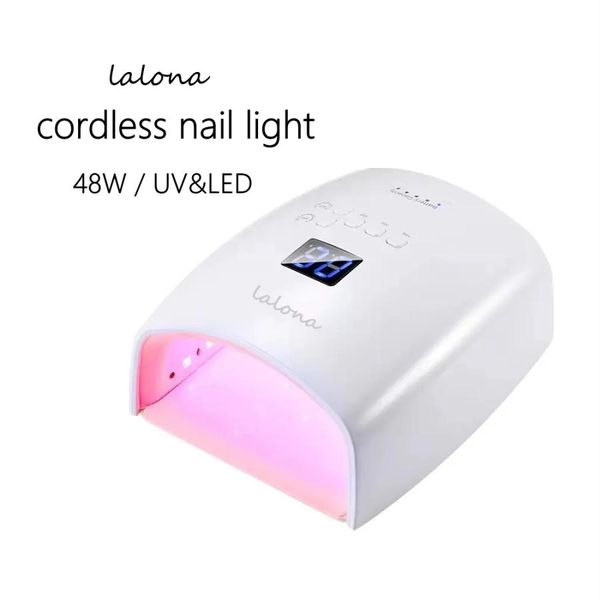 LALONA Cordless Nail Light (48W) (UV &amp; LED) Gel Nails / Nail Light / UV Light / With Sensor / Resin / Self / With Timer