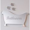 Super Cool Creations Engraved Bath & Bubbles Mirror Sign 12cm x 6cm