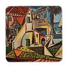 Mediterranean Landscape by Pablo Picasso Square Fridge Magnet