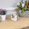 Northlight Hedgehog Floral Easter Figurine - 5" - Cream and Gray