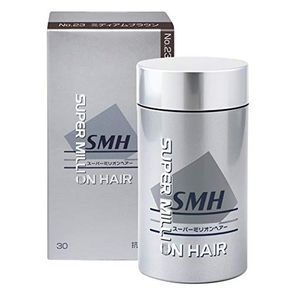 Super Million Hair 1.1 oz (30 g) (No.23 Medium Brown) for Thin Hair Loss, Adia & Gray Hair, Hair Growth Powder, For Hair, Scalp, Parting, Hairline, Thin Hair Concealment