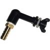 2 Pack Bucket connectors with 5/16? Barb for Rabbit Nipples Gravity Feed Set up