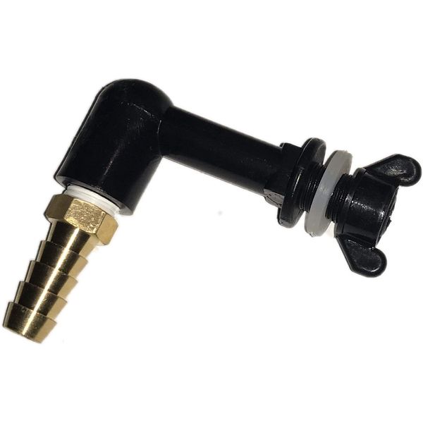 2 Pack Bucket connectors with 5/16? Barb for Rabbit Nipples Gravity Feed Set up