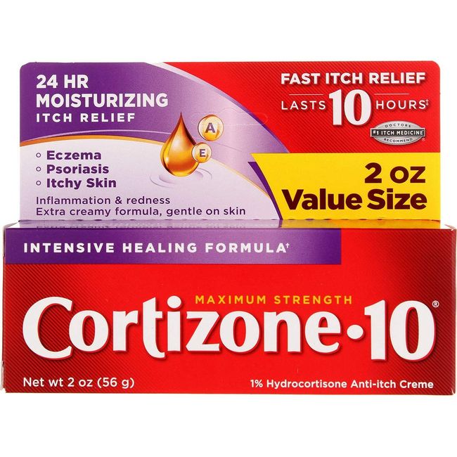 Cortizone-10 Creme Intensive Healing Formula 2 oz (Pack of 6)