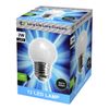 2 x Decor 2w LED Coloured Mini Golf Ball Light Bulb White E27 Edison Screw Fitting