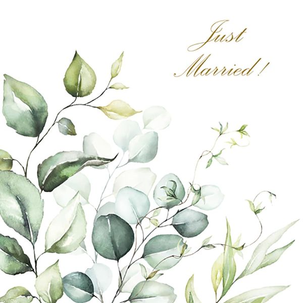 Tiflair 3 Ply Eucalyptus Leaves Napkins, Multi-Colour