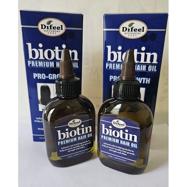 2X Difeel Premium Biotin Hair Oil (2.5oz) *** NEW