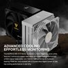 GAMDIAS BOREAS M2-51D WH Air Cooler for PC Case