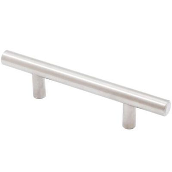 Bar Cabinet Pull, 3 Inches (76 Millimeters), 136mm Overall Length, Satin Stainle