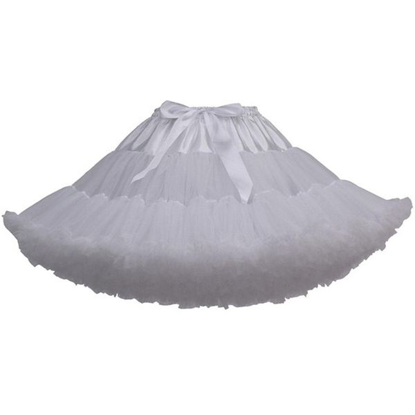 Kuroobaa Voluminous Pannier Skirt, Tutu Skirt, Tulle skirt, Petticoat Skirt, Fluffy, 15.7 inches (40 cm), Color: White