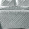 Modern & Stylish Embossed Ruffle Quilted Bedspread Bed Throw Single Double King size bedding set (Silver-Ruffle, King)