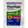 Bausch & Lomb PreserVision Areds 2 Chewables Tablets Mixed Berry Flavor 60 Count