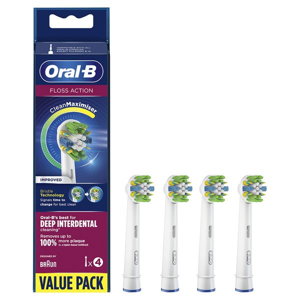 Oral-B Flossaction brushes with Cleanmaximiser technology
