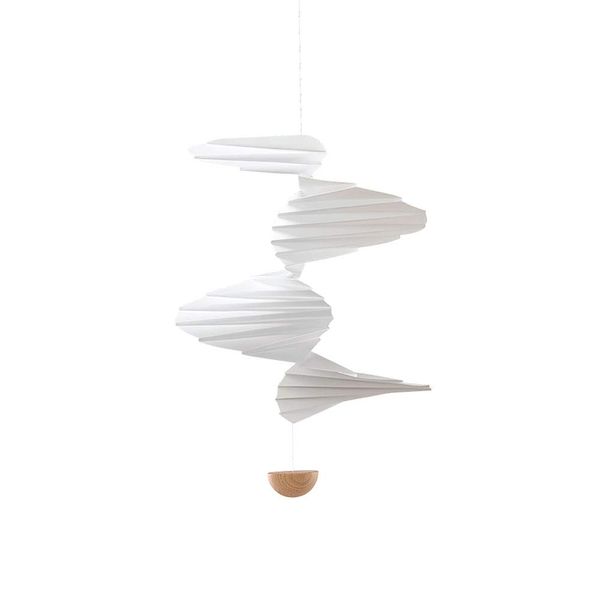 Airflow 24 Hanging Mobile - 18 Inches Plastic and Wood Ball - Handmade in Denmark by Flensted