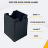 Card Guardian - Semi Rigid Card Holder Set | Premium Deck Box with 100 Semi-Rigid Card Holders (Black)