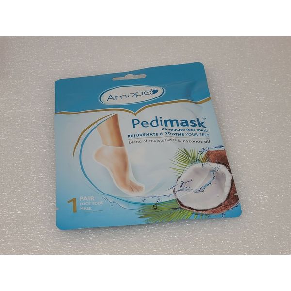 Amope Pedimask Foot Mask Socks With Macadamia Oil Rejuvenate And Soothe 1 Pair