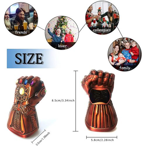 Beer Bottle Opener, Thanos Glove Bottle Opener, The Avengers 4: Endgame Bottle Cap Opener Gift Great for for Bar, Party, Beer Lovers, Excellent Birthday Gifts for Fans