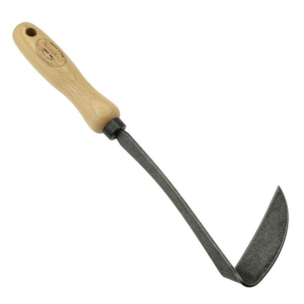 DeWit Japanische Handhacke (Rechtshänder) 32 cm I Profi Gartenhacke aus geschmiedetem Borstahl I Premium Garten-Zubehör zum Unkraut entfernen I Handgemachte Garden Tools – Made in Holland